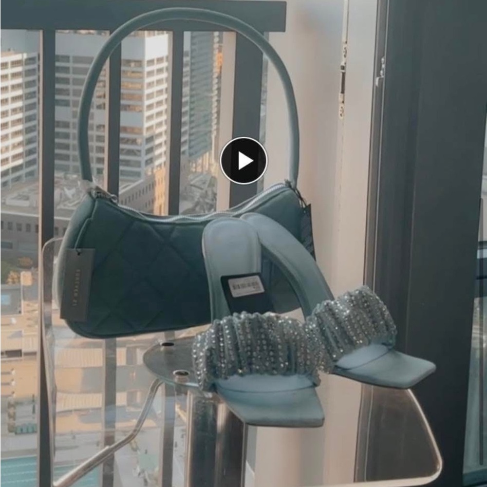 Purse & Heel Set : Denim Diamond Princess